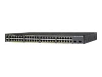 Cisco Catalyst 2960X-48TD-L - Switch - Managed - 48 x 10/100/1000 + 2 x 10 Gigabit SFP+ - desktop, rack-mountable WS-C2960X-48TD-L