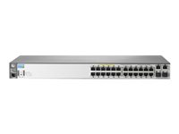 HPE Aruba 2620-24-PPoE+ - Switch - L4 - Managed - 12 x 10/100 (PoE) + 12 x 10/100 + 2 x SFP - rack-mountable - PoE J9624A#ABB-REF