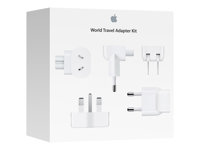 Apple World Travel Adapter Kit - Power connector adapter kit - for MacBook; MacBook Air (Late 2018, Mid 2019), with Retina display; MacBook Pro MD837ZM/A