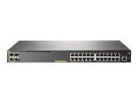 HPE Aruba 2930F 24G PoE+ 4SFP - Switch - L3 - Managed - 24 x 10/100/1000 (PoE+) + 4 x Gigabit SFP (uplink) - rack-mountable - PoE+ (370 W) JL261A#ABB
