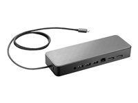 HP USB-C Universal Dock Non Flash - Docking station - USB-C - 1GbE - 90 Watt - United Kingdom 3DV65AA#ABU-D1