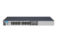 HPE 1810-24G Switch - Switch - Managed - 24 x 10/100/1000 + 2 x shared SFP - rack-mountable J9450A#ABB-REF