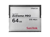 SanDisk Extreme Pro - Flash memory card - 64 GB - 1600x/3433x - CFast 2.0 SDCFSP-064G-G46B