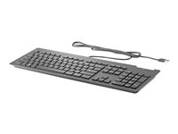 HP Business Slim - Keyboard - USB - UK - black - for HP 34, Z1 G9; Elite 800 G9; Pro 260 G9, 400 G9; ProOne 440 G9; ZBook Fury 15 G8, 17 G8 Z9H48AA#ABU-D1