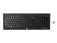 HP Wireless Elite v2 - Keyboard - wireless - 2.4 GHz - UK QB467AA#ABU