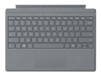 Microsoft Surface Pro Signature Type Cover - Keyboard - with trackpad, accelerometer - backlit - Spanish - platinum - commercial - for Surface Pro (Mid 2017), Pro 3, Pro 4 FFQ-00012