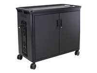 HP 30 Managed Charging Cart V2 - Cart charge and management - open architecture - for 30 notebooks - lockable - HP black - screen size: 10.1"-15.6" T9E85AA#ABB