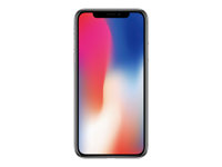 Apple iPhone X - 4G smartphone / Internal Memory 256 GB - OLED display - 5.8" - 2436 x 1125 pixels - 2x rear cameras 12 MP, 12 MP - 2x front cameras 7 MP - silver MQAG2ZD/A-REF