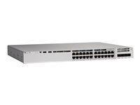Cisco Catalyst 9200L - Network Advantage - switch - L3 - 24 x 10/100/1000 (PoE+) + 4 x 10 Gigabit SFP+ (uplink) - rack-mountable - PoE+ (740 W) C9200L-24P-4X-A