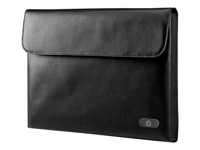 HP Leather Sleeve - Notebook carrying case - 14" - for Mini 200; Pavilion Sleekbook 14; Pavilion TouchSmart; Pavilion x2; Spectre x2 H4F07AA#ABB