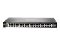 HPE Aruba 2530-48G-PoE+ - Switch - Managed - 48 x 10/100/1000 (PoE+) + 4 x Gigabit SFP - desktop, rack-mountable, wall-mountable - PoE+ J9772A#ABB